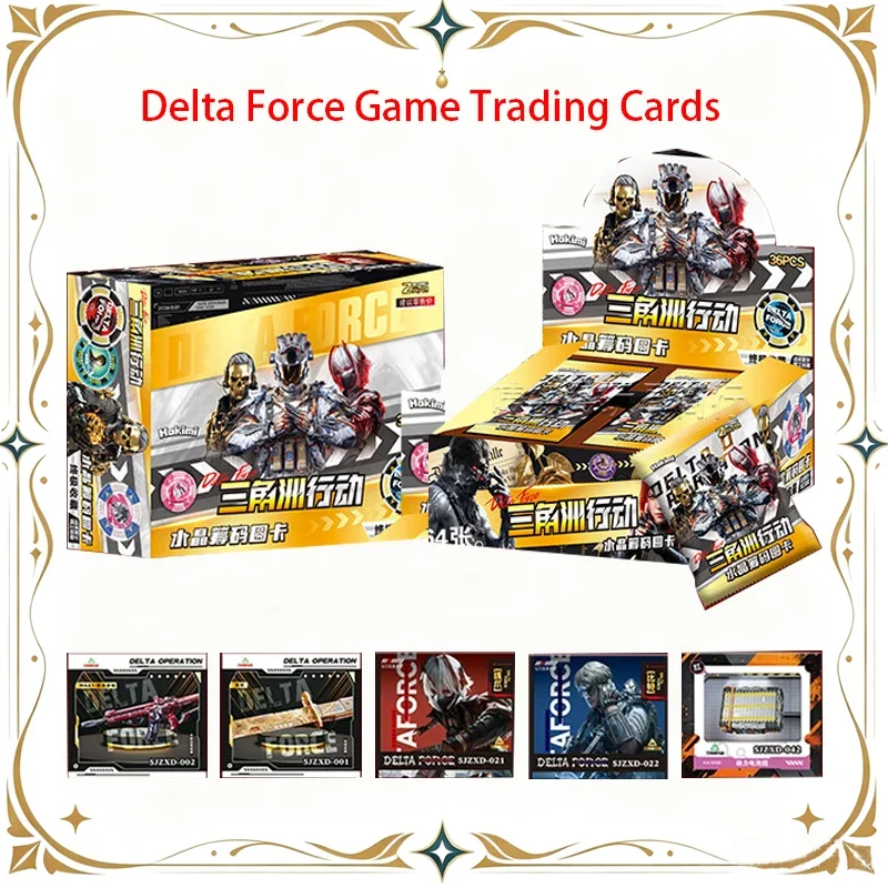 Delta Force Hawk‑Ops Game Cards Blaze Zone holographic foil sticker‑style cards Vyron Red Wolf Character Cards Christmas Gift