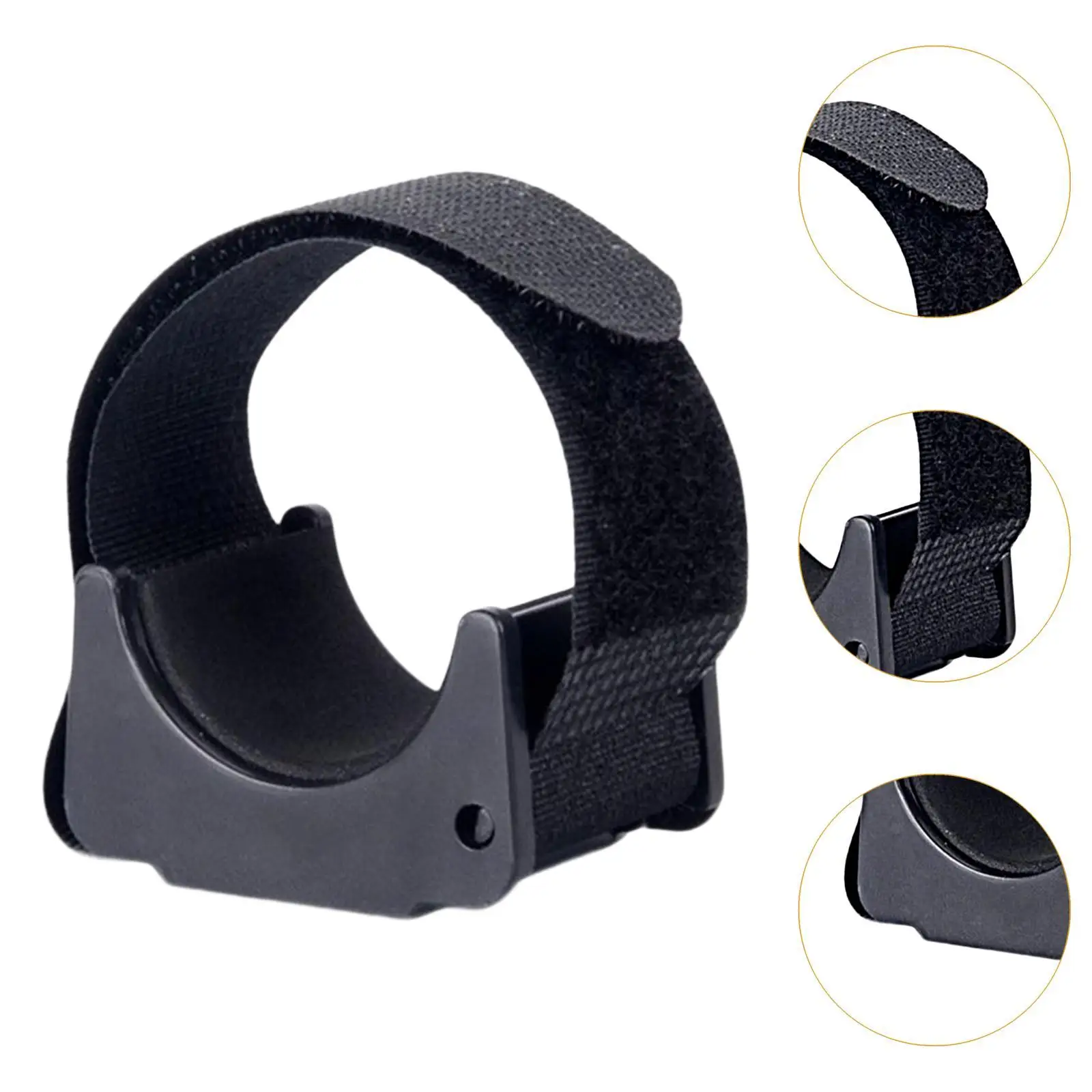 Flashlight Mounting Bracket for 20mm to 50mm Grip Stand Sturdy Replace Rubber Flashlight Mount Holder Clip Flashlight Holder