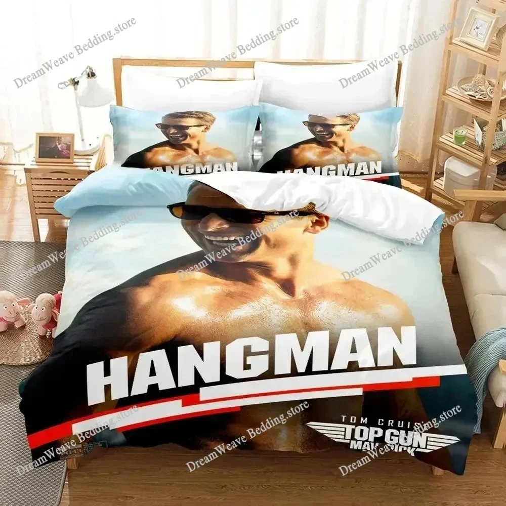 

TV Top Gun Maverick Bedding Set Duvet Cover 3d Bedding Fashion Design Decoration King Duvet Cover Set Double Bed Set Bedding741