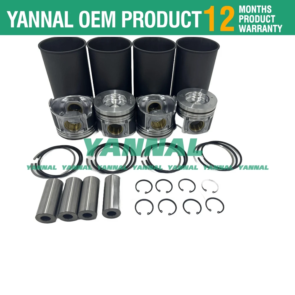 For HINO J05E Liner Kit With Piston and Ring Set For KOBELCO SK250-8 SK210-8 SK260-8 Excavators J05E Diesel Engine Parts