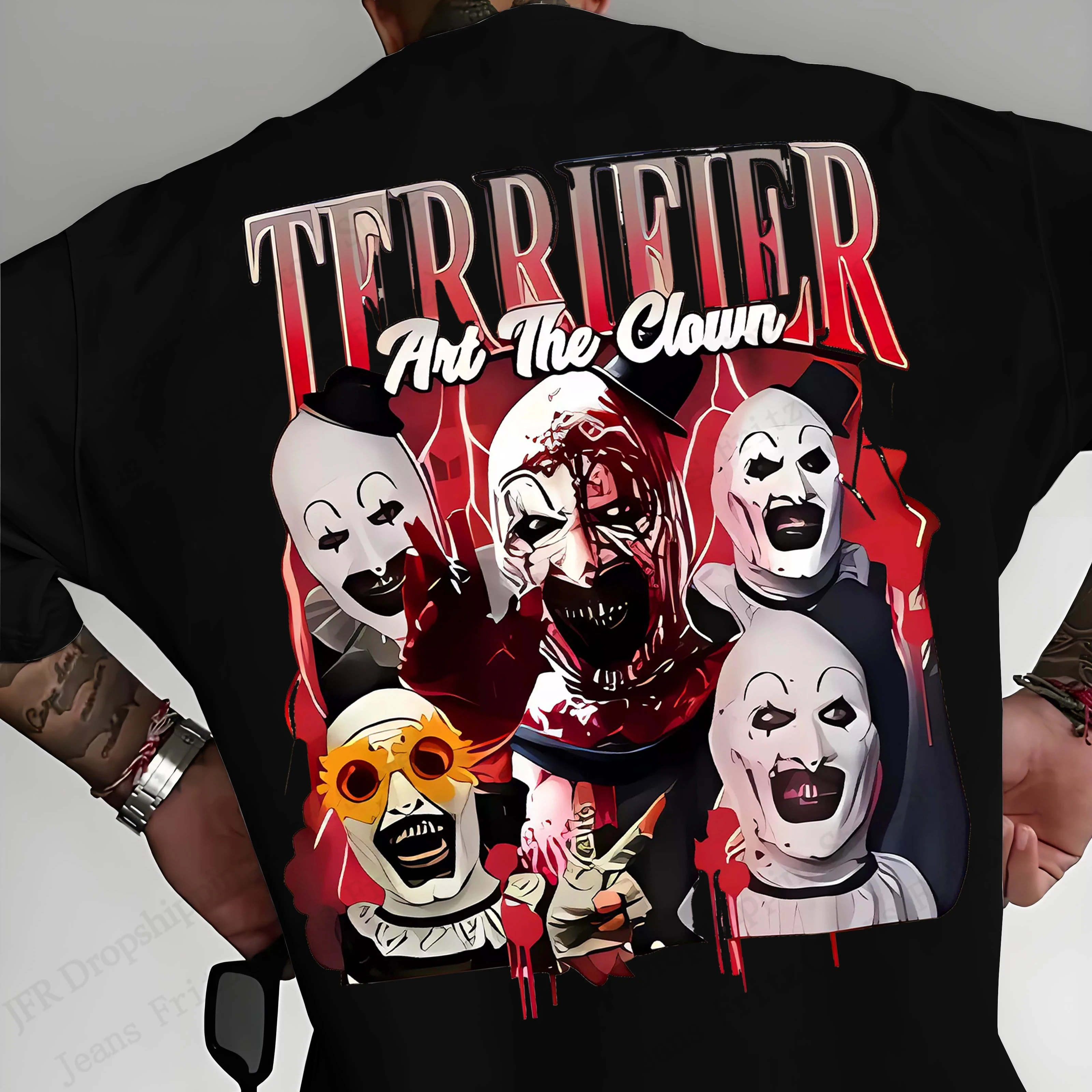 

Men's Horrror Terrifier 3d Print T-shirt Men Women Fashion Casual Large Short Sleeve Tops Tees Halloween Tshirt Sports Apparel
