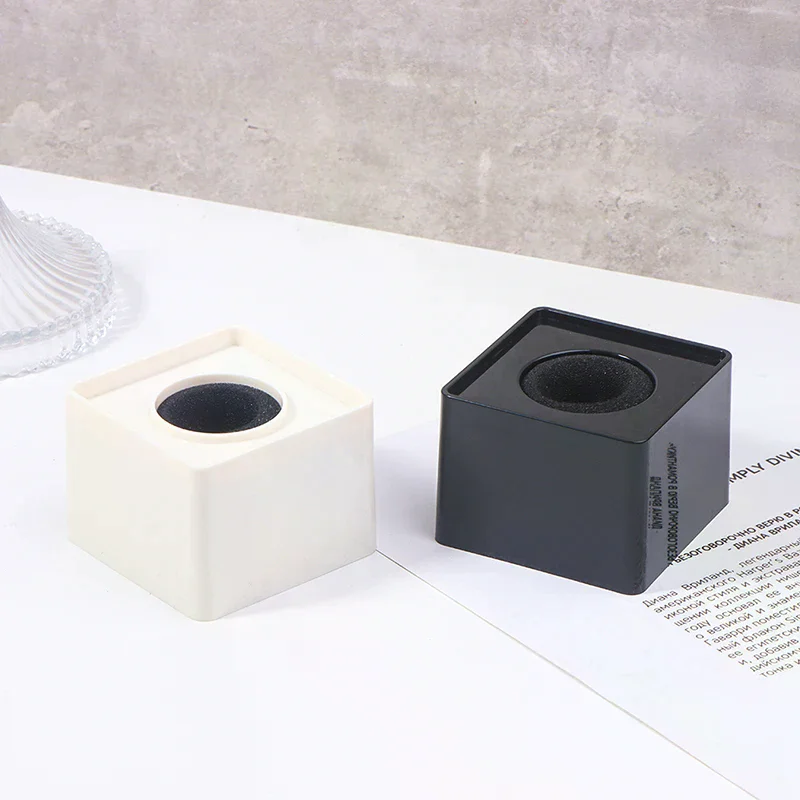 Microphone Logo Flag Station Square Shaped Interview KTV Mic Station Cube Interview Box ABS Prop Stand News Reporter Injection