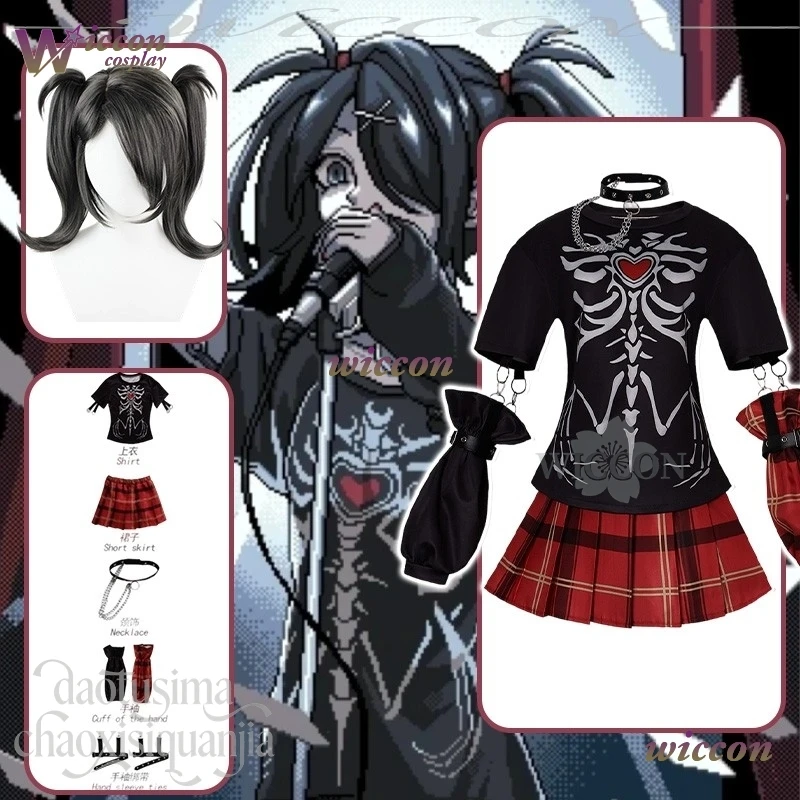 Disfraz de Cosplay de Choker JK para Halloween, Estilo Gyaru Y2K, Moda Jirai Kei, Chicas Góticas, Lolita, NEEDY GIRL OVERDOSE, KAngel Rain