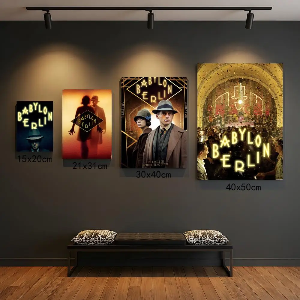 tv series B-Babylon Berlin-N Painting Calligraphy Elegant Botanical Decor for Living Room Modern Interior Design