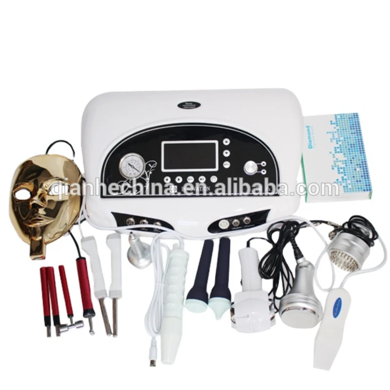 Vacuum cavitation system/microdermabrasion diamond tips/ultrasound and rf skin care machine