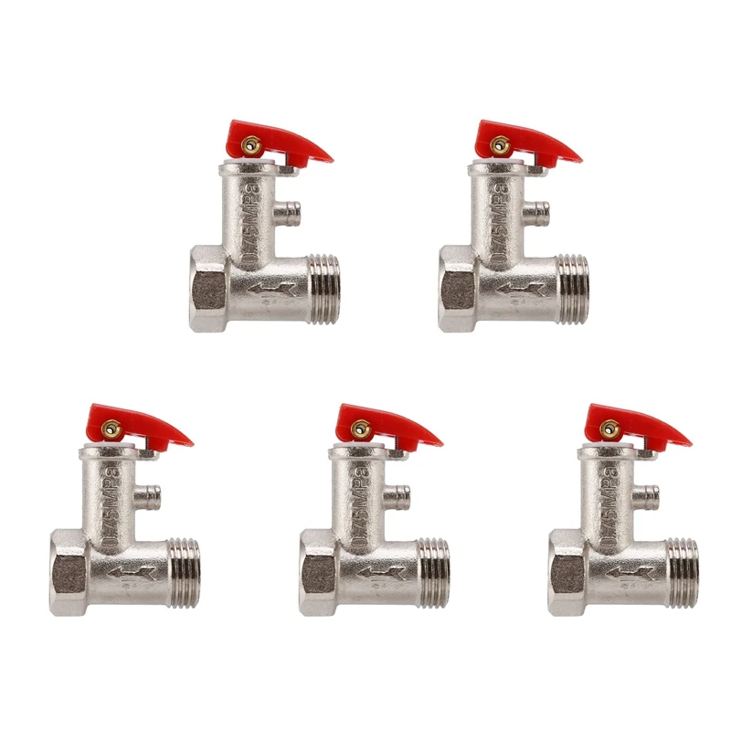 5X 1 / 2 PT Socket Electric Water Boiler Safety Valve