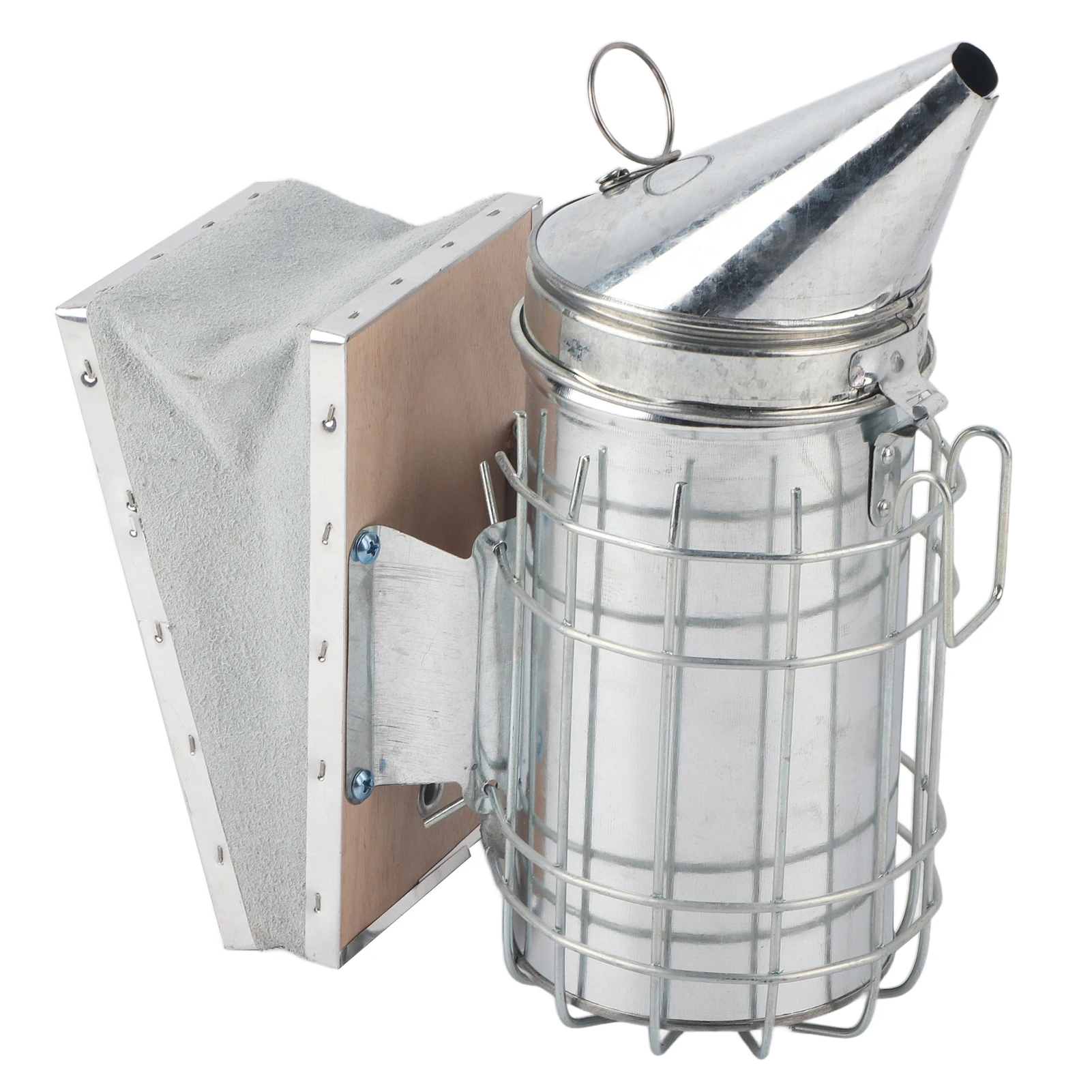 

Beekeeping Smoker Bee Hive Smoker with Heat Shield Protection Board Iron Beekeeping Equipment