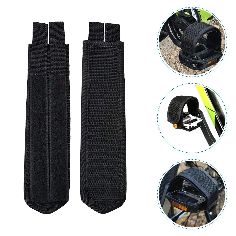 

2pcs Adjustable Pedal Replacement Bike Toe Straps Anti-Slip Training Straps Portable Light Weight For Home Gym Use Fixed Gear