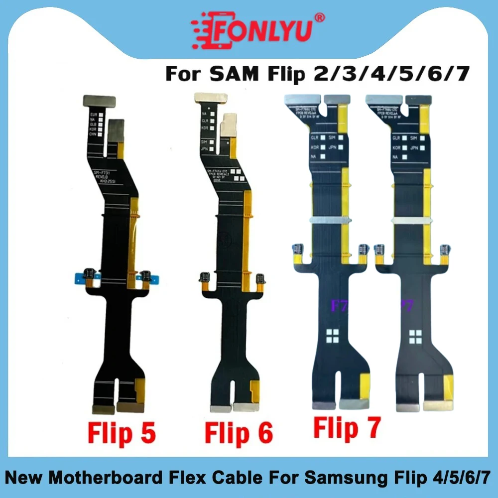 

New Motherboard Hinge Flex Cable Spin Axis LCD Connection For Samsung Z Flip 7 6 F7410 Flip 5 F7310 Flip 4 Screen Display Repair