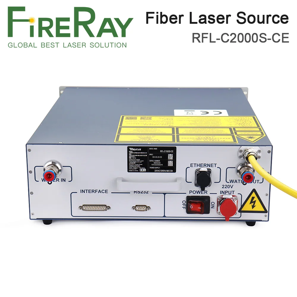 FireRay Raycus Global-Series RFL-C2000S-CE / RFL-C2000H-CE 2000W Fiber Laser Source for Fiber Laser Cutting and Welding Machine