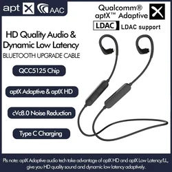 Pizen Neckband Wireless Bluetooth Cable QCC3084 LDAC/aptX Adaptive/aptX-HD HIFI Earphone Cable MMCX/2PIN/IE80/QDC/A2DC/IE40PRO