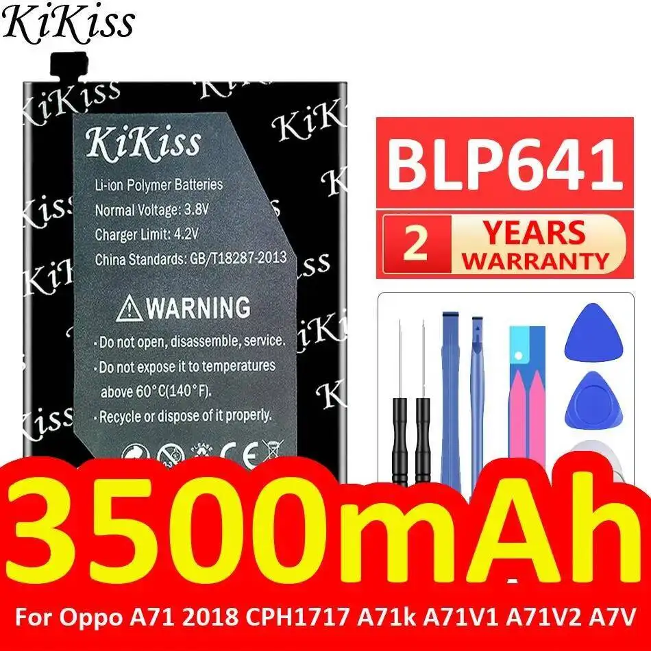 

For Oppo A71 2018 CPH1717 A71k A71V1 A71V2 A7V 3500Mah Long-Lasting Performance BLP641 Mobile Phone Battery