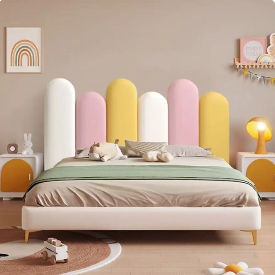 Custom Tatami Bed Head Headboard Stickers Tete De Lit Cabecero 135 150 Cabecera Adhesiva Cama Wood Wall Paned Wall Decor