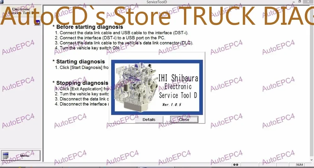 

Электронный сервисный инструмент AutoCD IHI Shibaura D