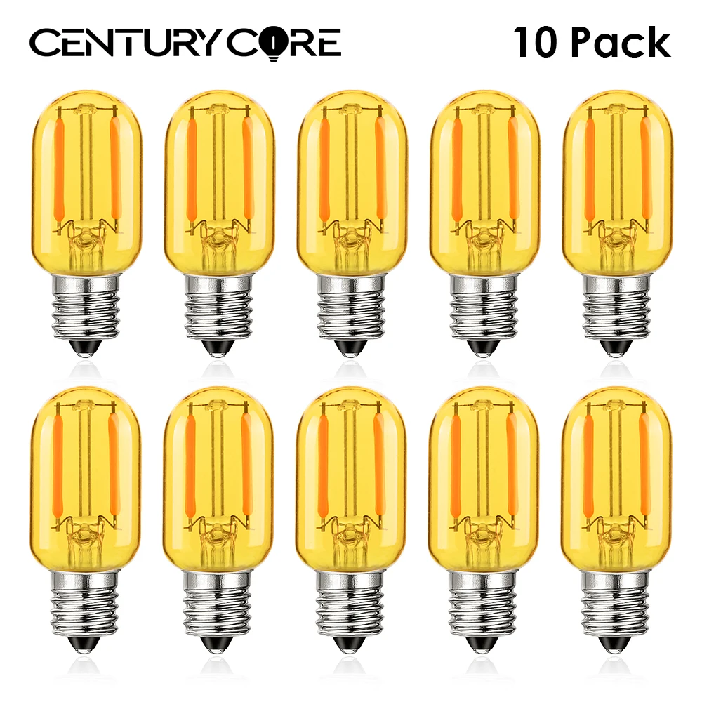 

Tube T22 E14 Led Edison Bulb 220v 1W Mini Filament Lamp Amber Glass Replaceable Salt Lamps Indoor Chandelier Outdoor Decoration