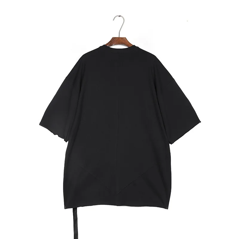 [BOMP] Dark RO Oversized Loose Fit Splicing Deconstructed Mangxing T-shirt Men Half Sleeves