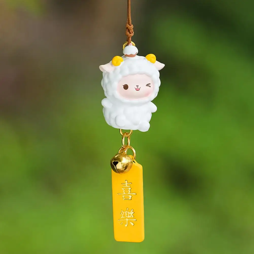 Hanging Ornament  Attractive Cartoon with Lanyard  Water Cup Sheep Hanging Pendant Interior Accessories