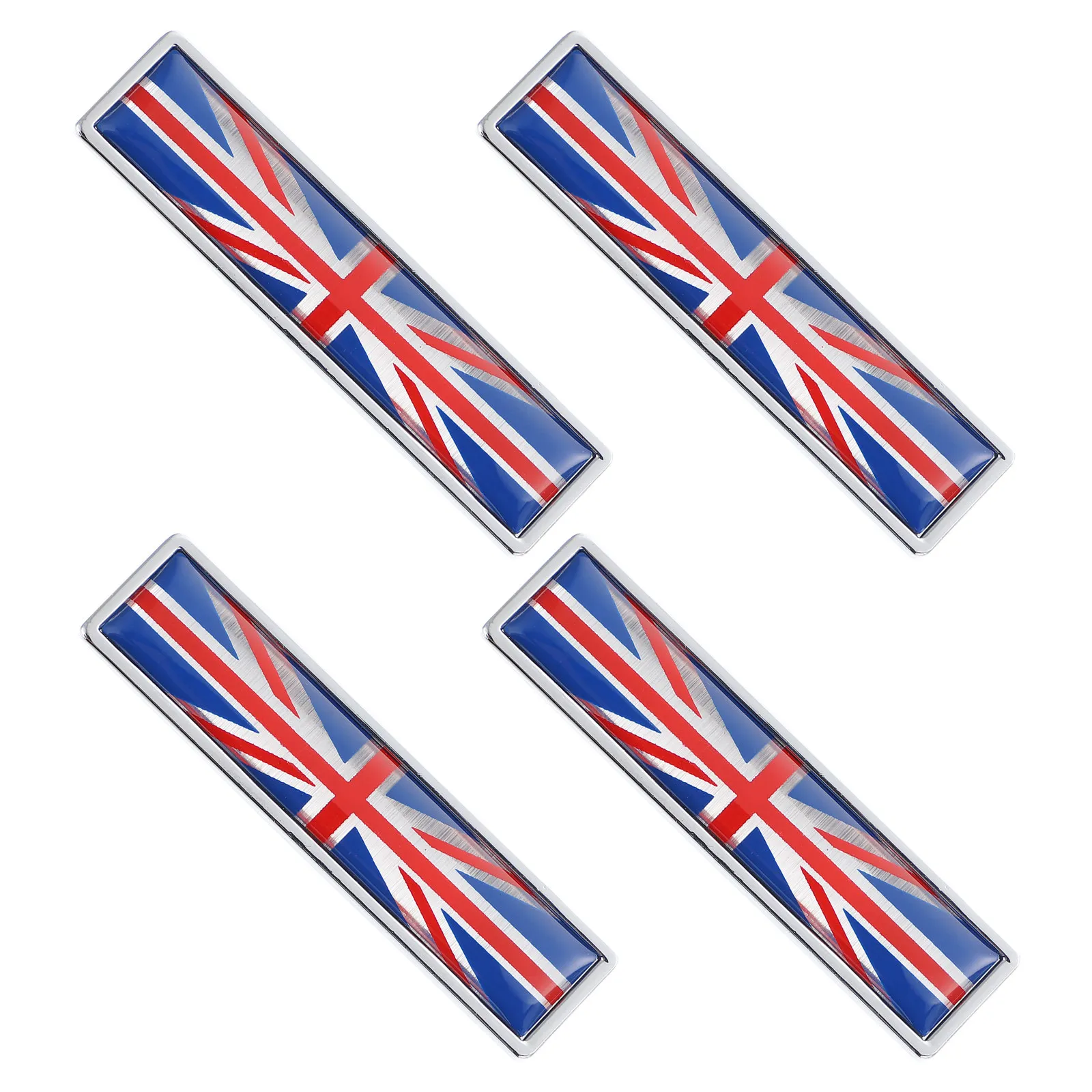 

Набор из 4 металлических наклеек с флагом Великобритании, из цинкового сплава, для автомобилей, грузовиков, домашней мебели, декоративные патриотические значки для авто
