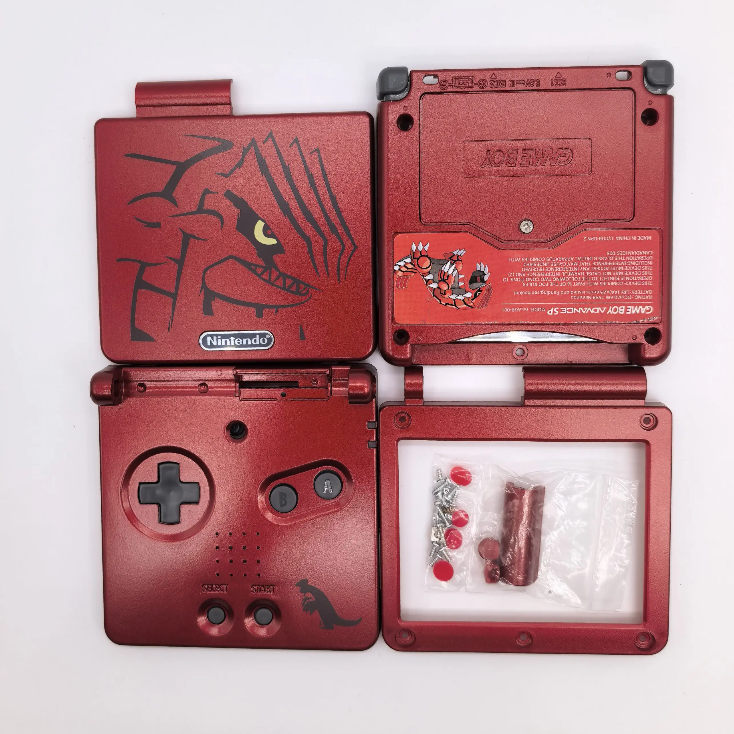 For Gba Sp Game Console Shell Gba Sp Limited Edition Shell Gba Sp Shell Limited Replacement Shell Gba Sp Protective Shell