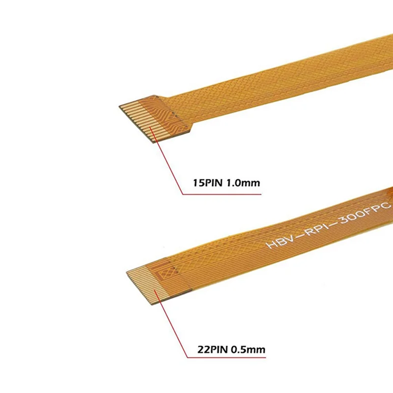 A19E-3Pcs Cable FFC de cámara 15 pines 22 pines 8Cm 16Cm 30CM línea de cinta para Raspberry Pi Zero