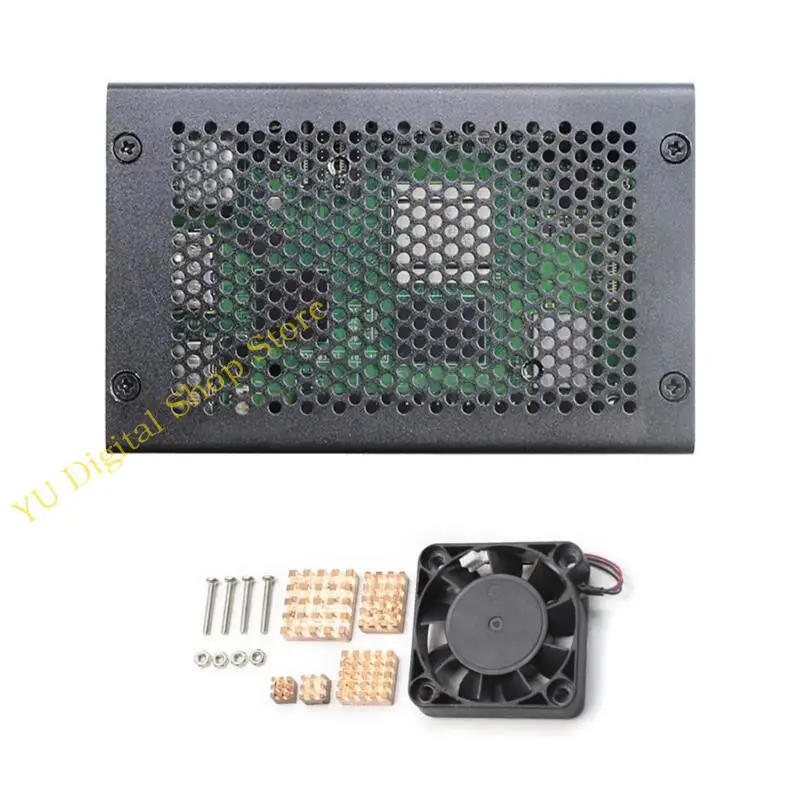 

96BA Aluminum Heavy Duty Heat Sink Housing Case Enclosure with Fan for 5