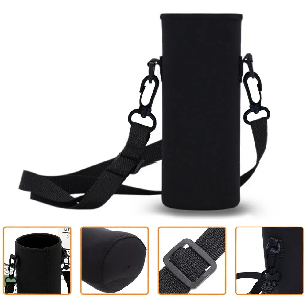 Insulated Water Bottle Sleeve Bag Bear Series Cover with Adjustable Strap Water Cup Carrier Bags Outdoor Travel Accessories