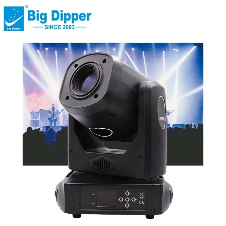 Big Dipper-minifoco de cabeza móvil y gobo, 100W, dmx 512, bueno para fiestas, discotecas, dj, iluminación de escenarios, eventos, LS100