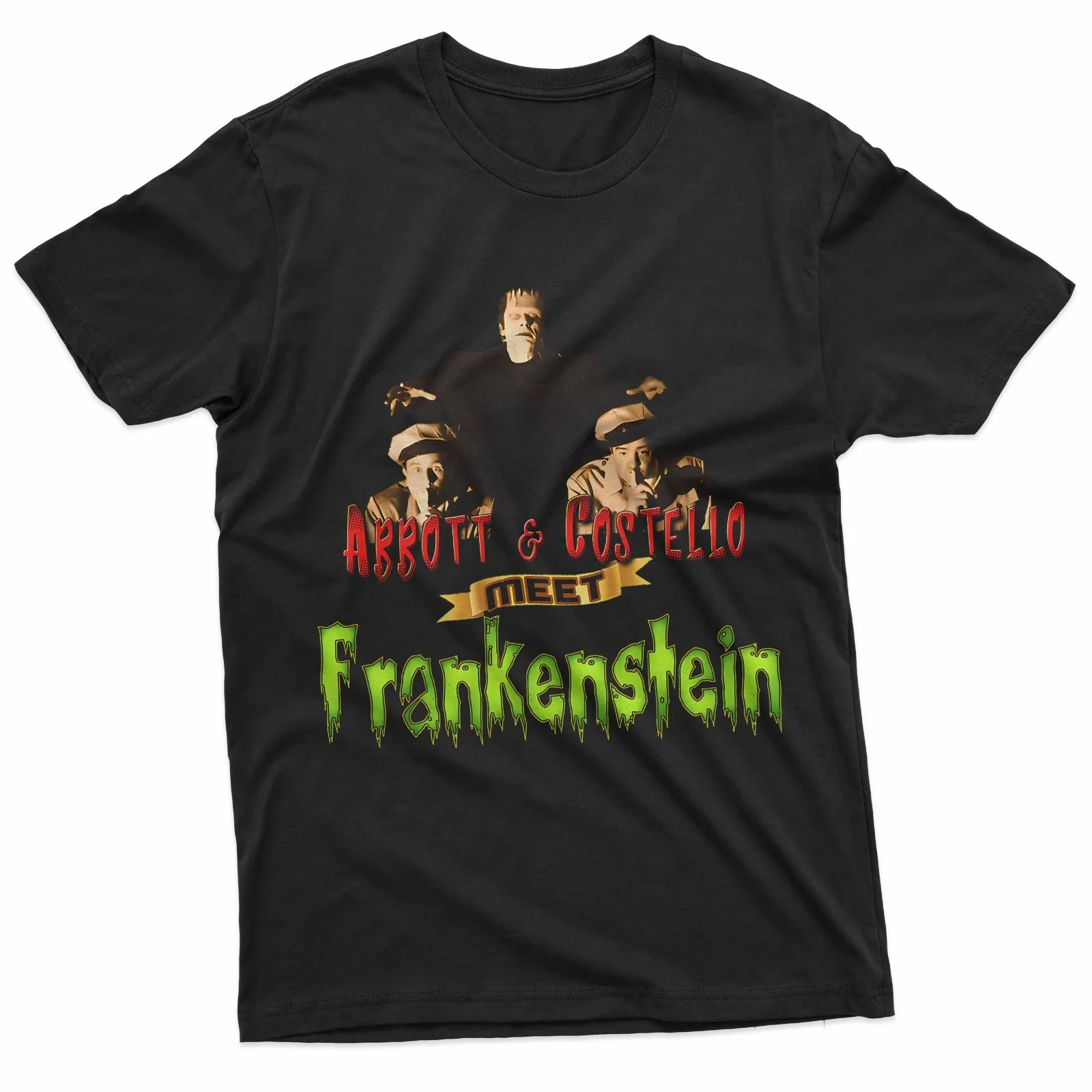 Camiseta de la comedia de terror de Abbott y Costello Frankenstein