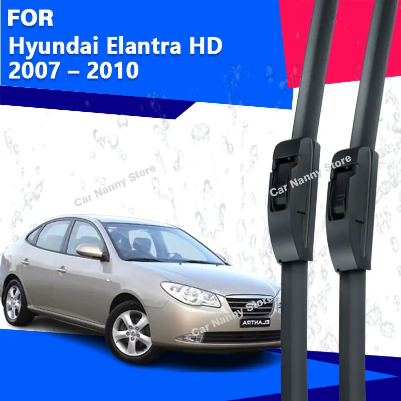 

Щетки лобового стекла для Hyundai Elantra HD 2007–2010 гг., автомобильные дворники, резиновая полоса, мягкая резина, 2008 2009 г.