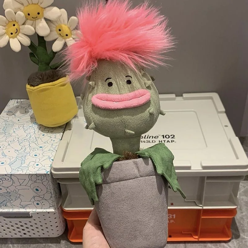 

Каннибал Цветок Уродливые Милые Длинные Волосы Забавный Керамический Орнамент Плюшевая Игрушка