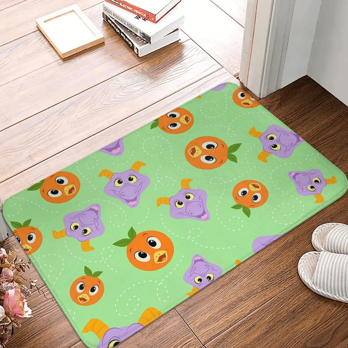 Festival Fresh - Figment And Orange Bird (green) Non-slip Doormat Floor Mat Dust-proo Carpet Rug for Kitchen Home Balcony Mats