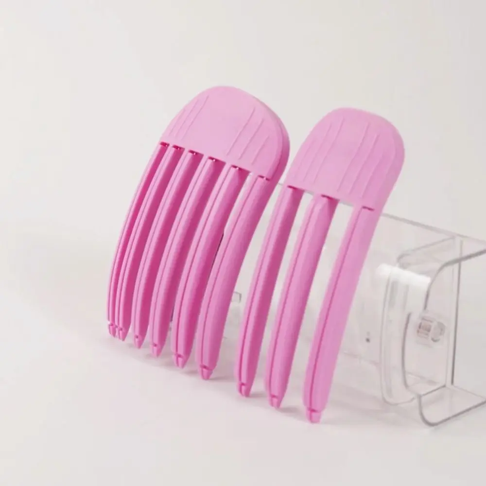 2pcs/set No Heat Hair Roots Hair Roller 3/ 6 Teeth Comb Styling Diy Tools Fluffy Hairpin Curling Bangs Fluffiness