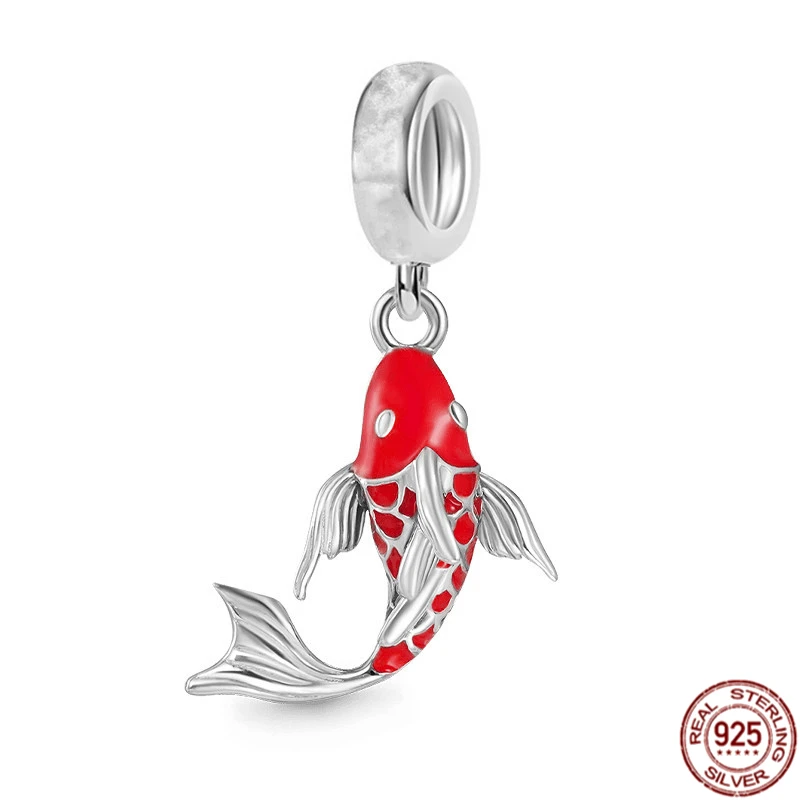 Good Fortune Karper Walvis Goudvis Dolfijn Charm Kralen 925 Sterling Zilver Fit Originele Pandora Armband Mode Sieraden Cadeau