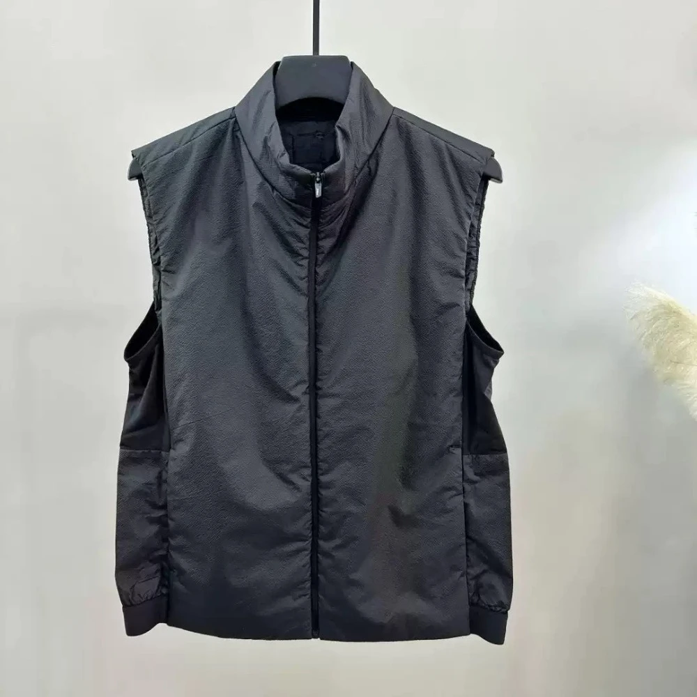 Unisex Golf Down Vest 2026 Fall New Korean Style Windproof Thermal Warm Outdoor Zip-Up Padded Lightweight Trendy Versatile Daily