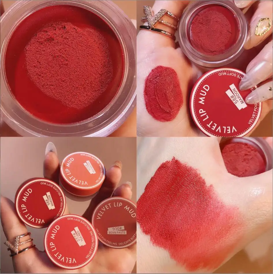 Rouge à lèvres Mousse gelée velours mat, crème longue durée, imperméable, maquillage pour les lèvres et les joues, Blush doux au toucher, cosmétiques pour les lèvres, T2223
