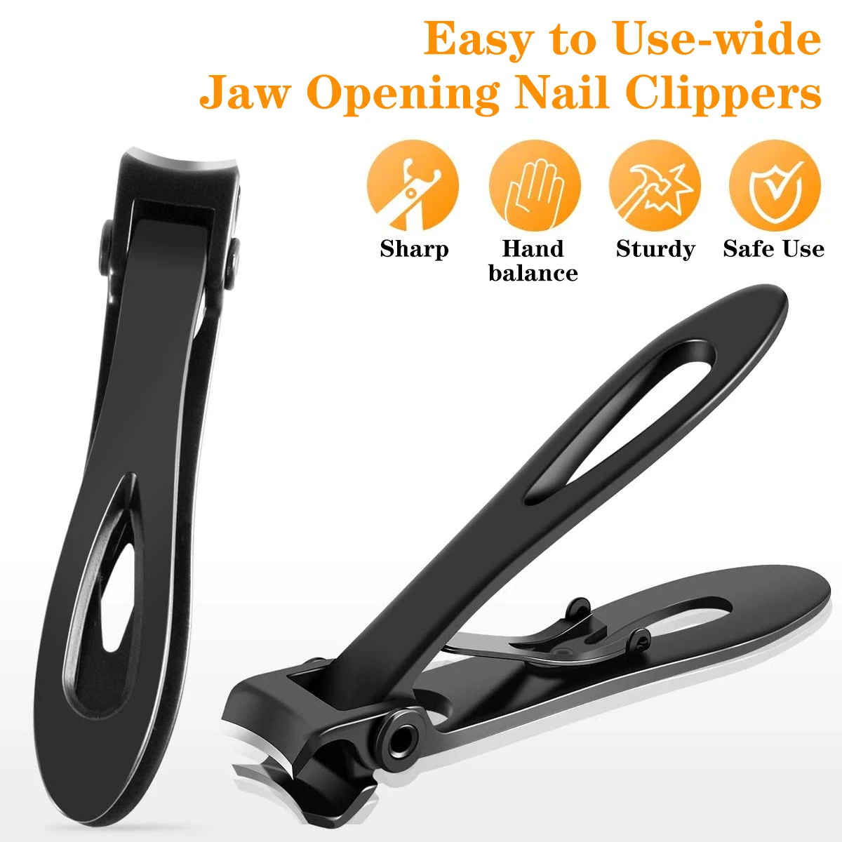 Wide Jaw 15mm Openning Nail Clipper Thick Nail Cutter Stainless Steel Manicure Tools Nail Cutter Trimmer Manicure Scissors 4