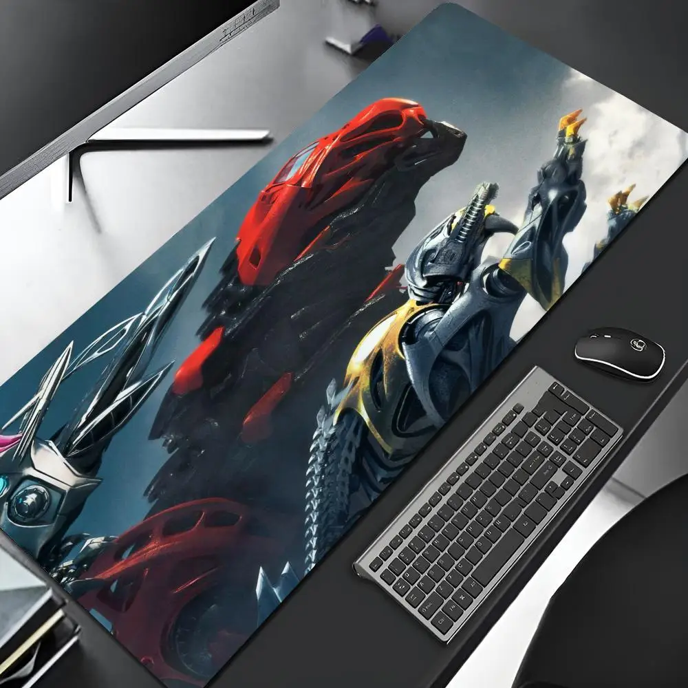 Alfombrilla de ratón PowerS R-Rangers para videojuegos, borde de bloqueo, ordenador grande, Gamer, Animal, alfombrilla de goma grande para ratón, alfombrilla de escritorio para ordenador portátil
