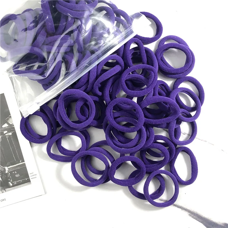 20/50 stks/set Haarbanden voor Vrouwen Meisje Basic Haar Rubberen Banden Touwen 4 cm Eenvoudige Elastische Hoofdband Haaraccessoires Paardenstaart Houder
