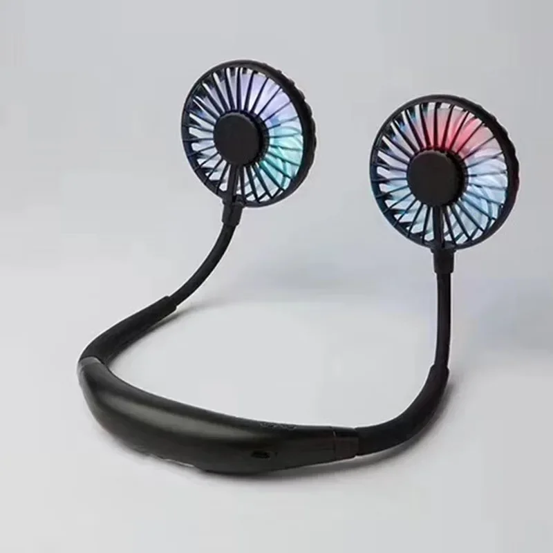 

‌USB Rechargeable Neck Fan,LED Fragrance Diffuser,Hands-Free Travel Cooler,Portable Summer Cooling Fan‌ ‌for Outdoor Use‌