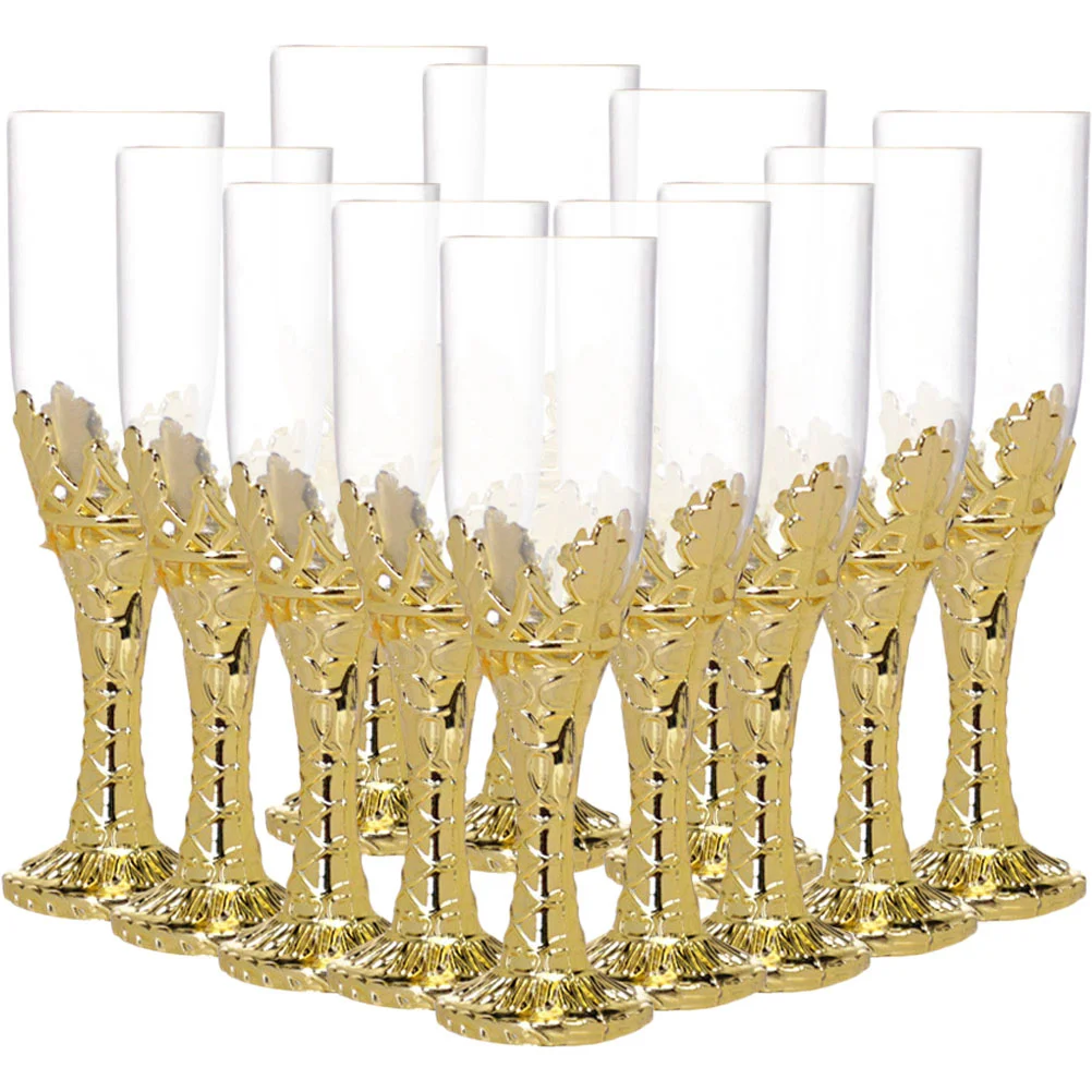 

12 Pcs Mini Glass Goblet Chalice Communion Decor Shaped Candy Container Banquet