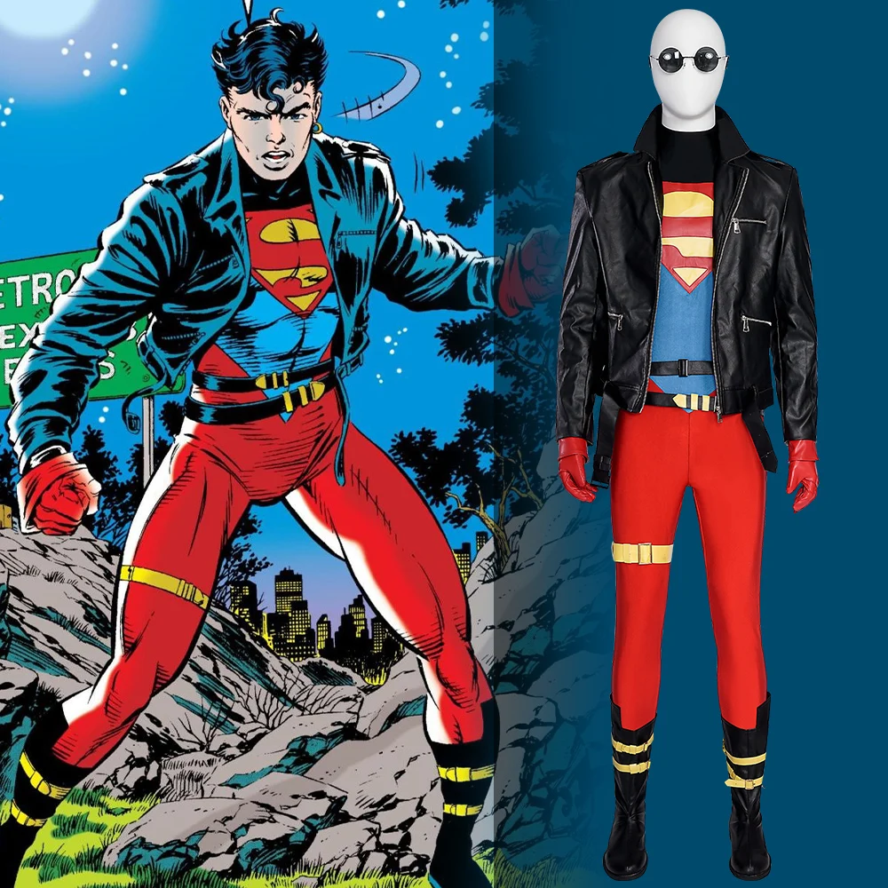 

Manluyunxiao Conner Kent Superboy Bodysuit Cosplay Costume Full Set Custom Size Halloween Christmas Comic Con