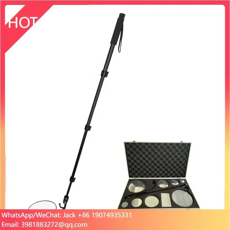 Highly effective under vehicle inspection mirror kit telescopic search mirror