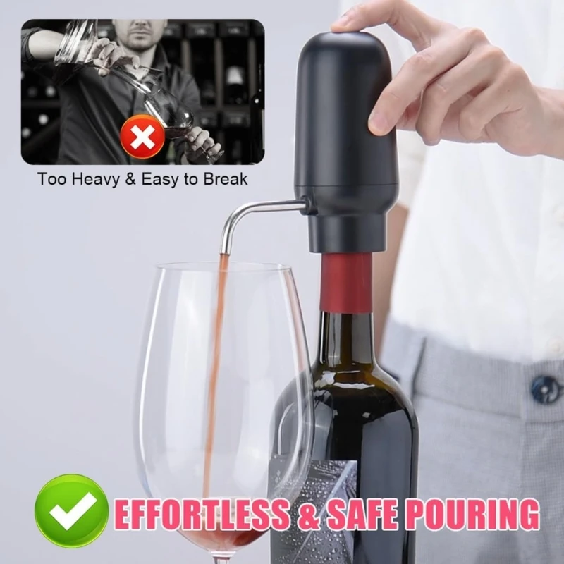 Automatic Wine Pourer Multi Functional Wine Aerator Rechargeable Wine Decanter