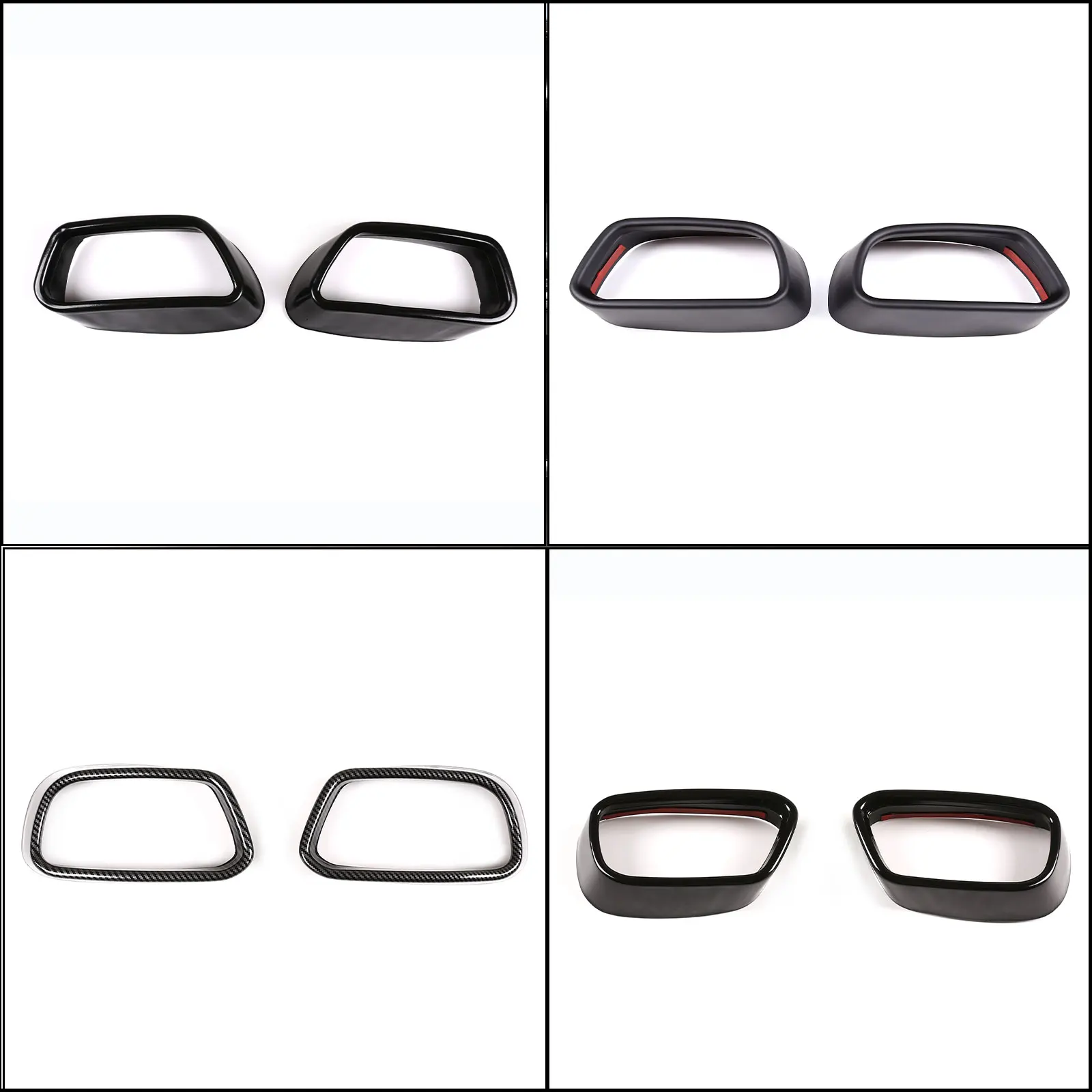 cheya Stainless steel Car Tail Muffler Exhaust Pipe Output Cover For BMW X5 X6 F15 F16 2014-2018 Exterior Tail Throat Accessory