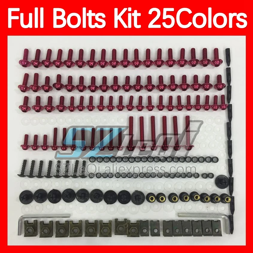 Fairing Bolts Full Screw Kit For HONDA CBR600 CBR 600 F2 FS CBR600F2 91 92 93 94 1991 1992 1993 1994 Body Bolt Screws Nuts 268ps