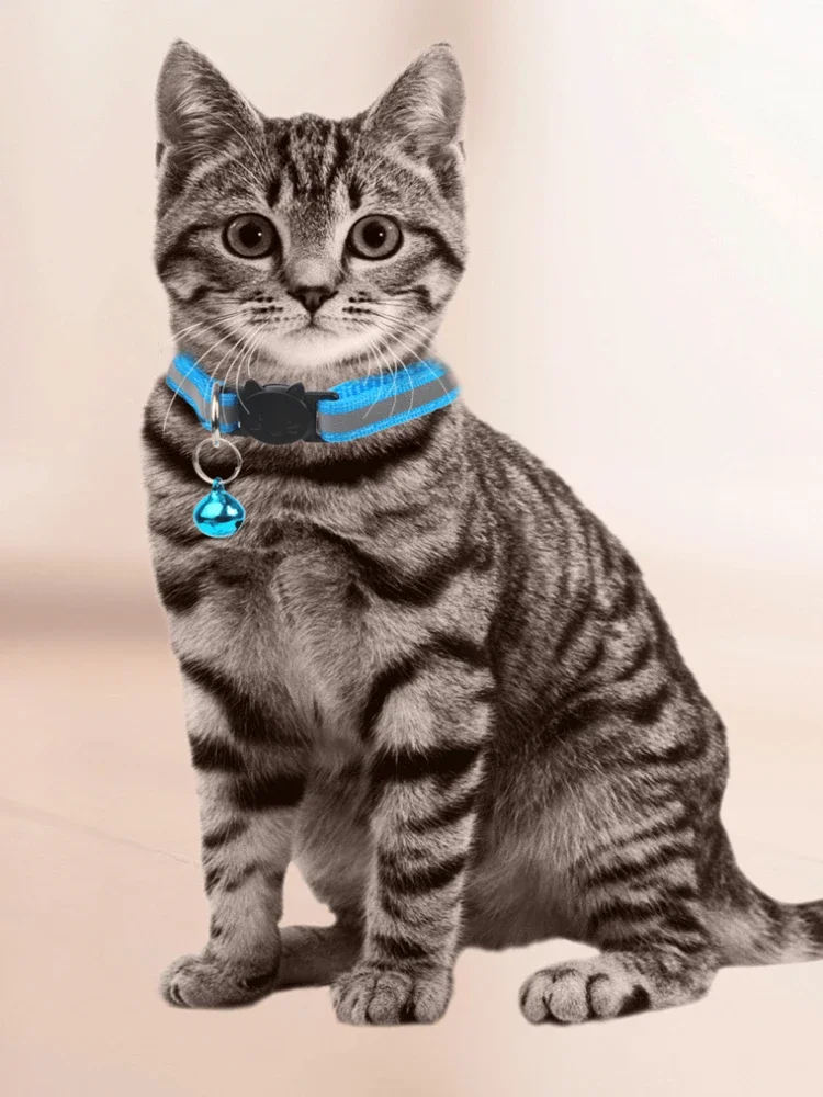 1/5/10 Stück Großhandel Katzenhalsbänder mit Glocke, Verstellbare Halskette für Katzen, Welpen und Kätzchen, Dropshipping Haustierhalsbänder für Katzen – Detail 10