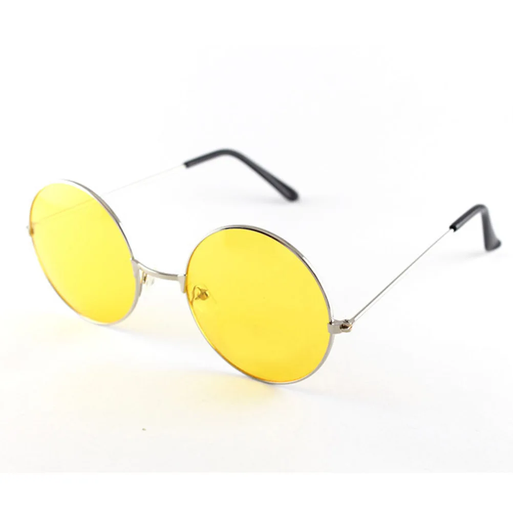 

2PCS Sunglasses Lightweight Round Retro Plastic Frame UV400 Circle Gold Eyewear Fashion Outdoor Accessories