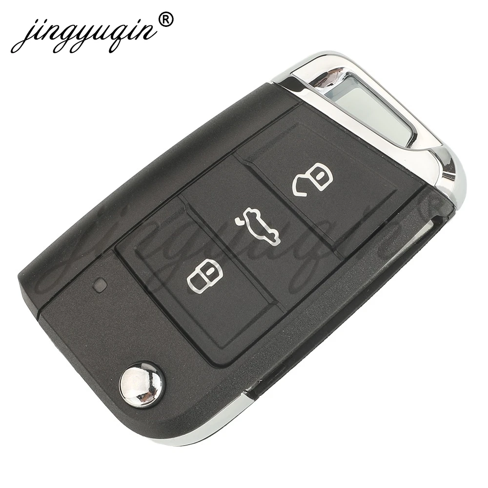 jingyuqin 2G6959752 2G6959752D/AD 434MHz 5C/MQB49 Remote Car Key For VW T-Cross Polo 2017+ Skoda Golf Seat Keyless Entry Go Fob