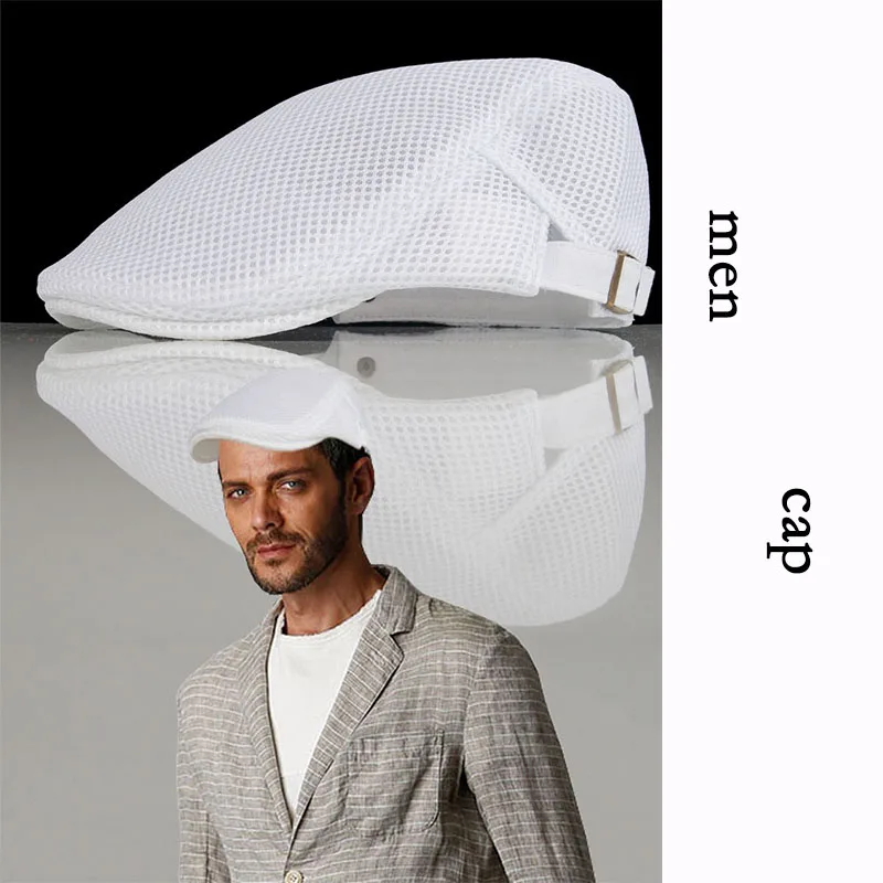 Summer Thin Hollow Mesh Breathable Cap Men Baseball-cap Adjustable Women Sun Visor Forward Hat Headwear Male Sports-cap Fishing