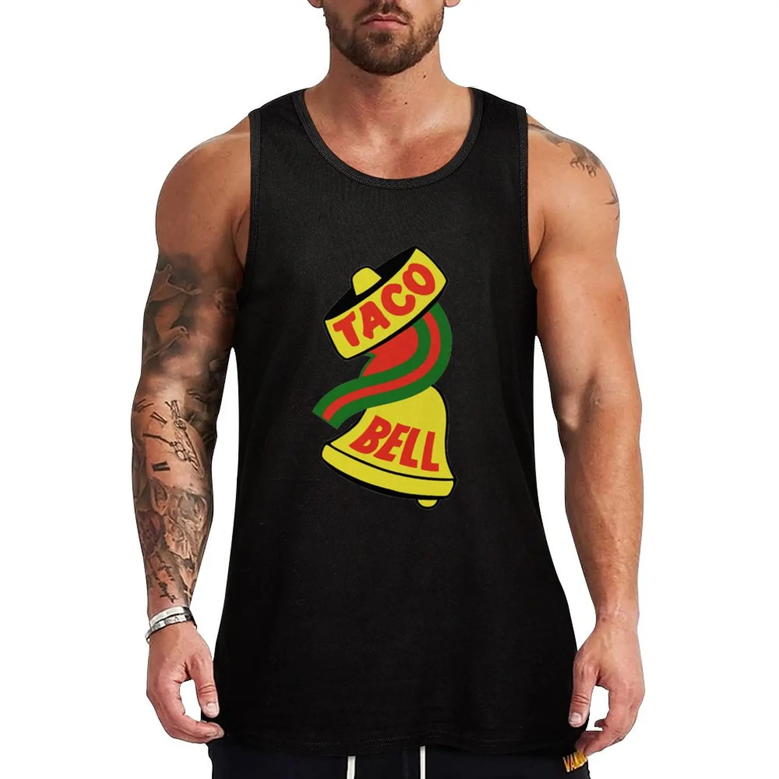 

taco bell Tank Top Sleeveless Gym Tank Top Fitness Training Quick Dry